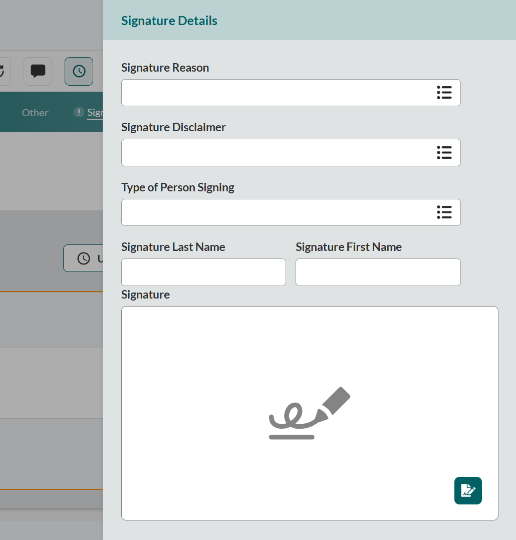 signature main interface