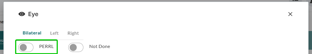 Eye PERRL Marking
