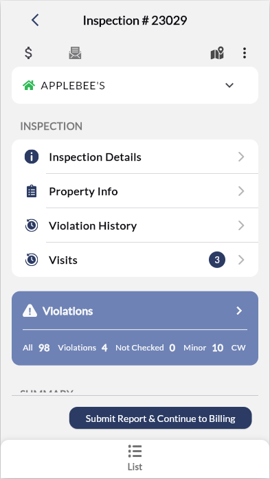 Open inspection