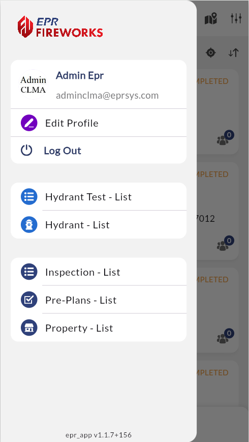 iPhone navigation bar showing five module icons arranged vertically.