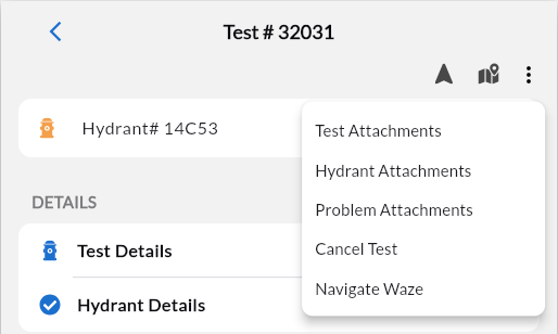 three dot menu with quick actions displayed