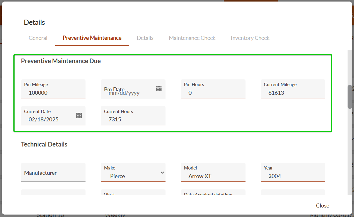 preventive maintenance