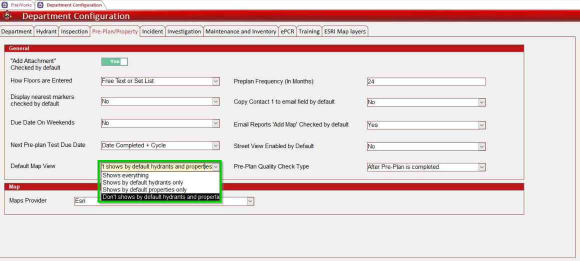 dont show preplans and properties by default